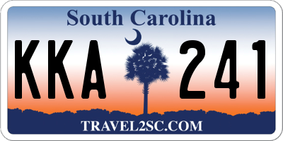 SC license plate KKA241