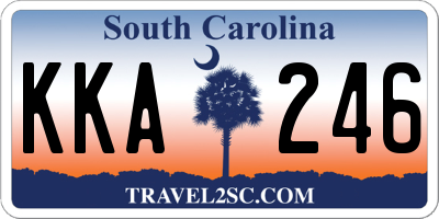 SC license plate KKA246