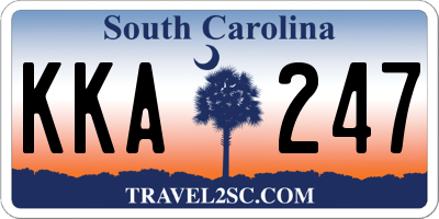 SC license plate KKA247