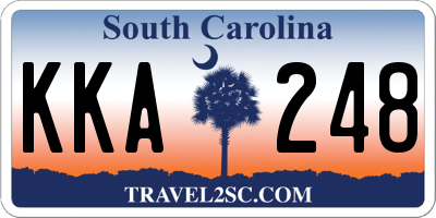 SC license plate KKA248