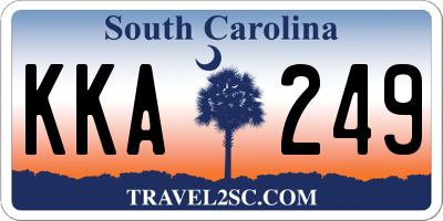 SC license plate KKA249