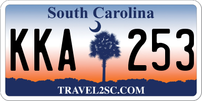 SC license plate KKA253