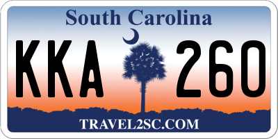SC license plate KKA260