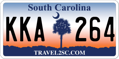 SC license plate KKA264