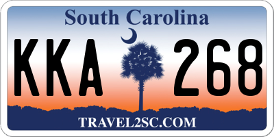SC license plate KKA268