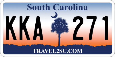 SC license plate KKA271