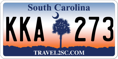 SC license plate KKA273