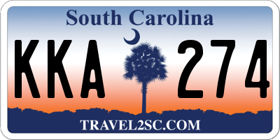 SC license plate KKA274