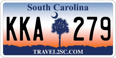 SC license plate KKA279