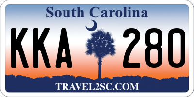 SC license plate KKA280