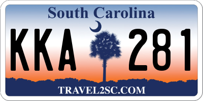 SC license plate KKA281