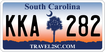 SC license plate KKA282