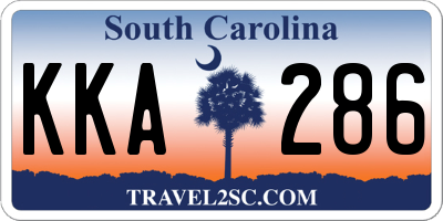 SC license plate KKA286