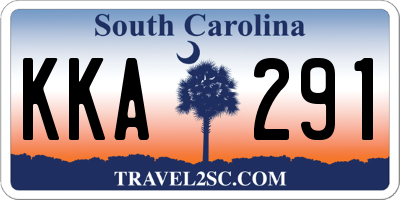 SC license plate KKA291