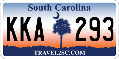 SC license plate KKA293