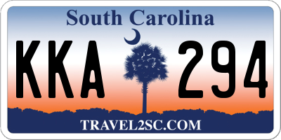 SC license plate KKA294