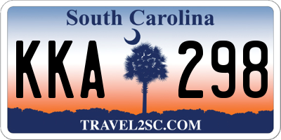 SC license plate KKA298