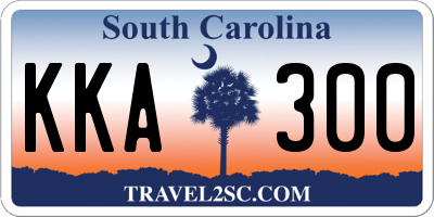 SC license plate KKA300