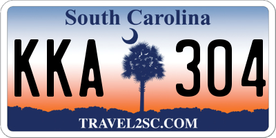 SC license plate KKA304