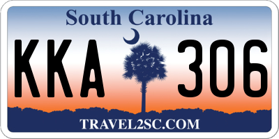 SC license plate KKA306