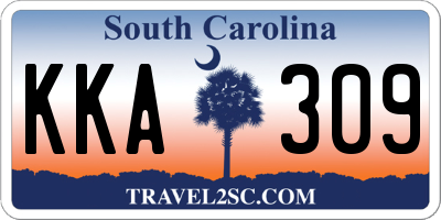 SC license plate KKA309