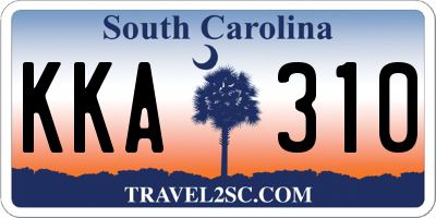 SC license plate KKA310