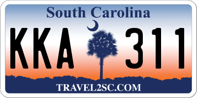 SC license plate KKA311