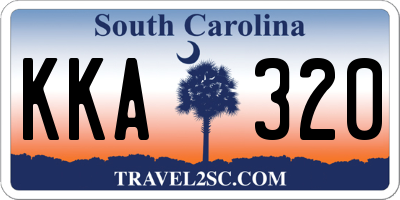 SC license plate KKA320