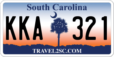 SC license plate KKA321