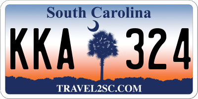 SC license plate KKA324