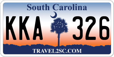 SC license plate KKA326