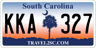 SC license plate KKA327