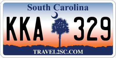 SC license plate KKA329