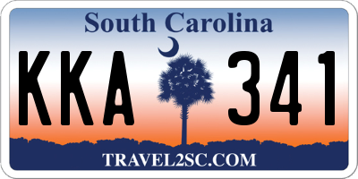 SC license plate KKA341