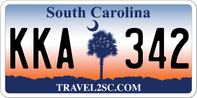 SC license plate KKA342