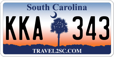 SC license plate KKA343