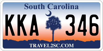 SC license plate KKA346