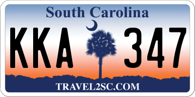 SC license plate KKA347