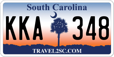 SC license plate KKA348