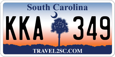SC license plate KKA349