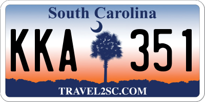 SC license plate KKA351