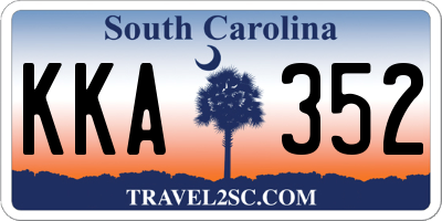SC license plate KKA352