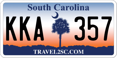 SC license plate KKA357