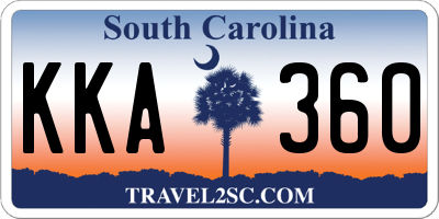 SC license plate KKA360