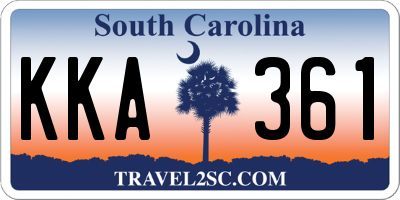 SC license plate KKA361