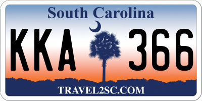 SC license plate KKA366