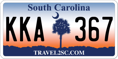 SC license plate KKA367
