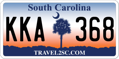 SC license plate KKA368