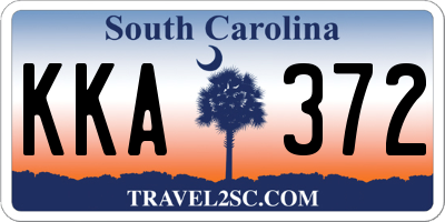 SC license plate KKA372