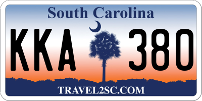 SC license plate KKA380